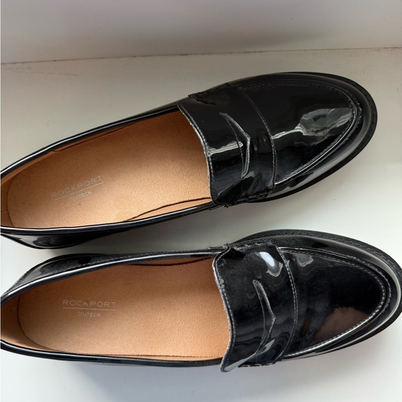 Rockport Shoes - Rockport Shiny Black Loafers